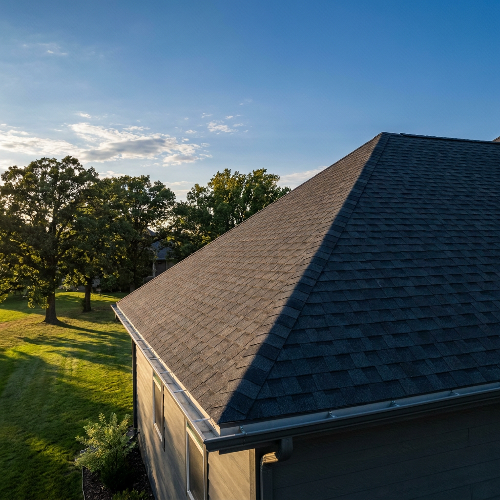 Completed new roof replacement by Roof Dr in Wichita KS